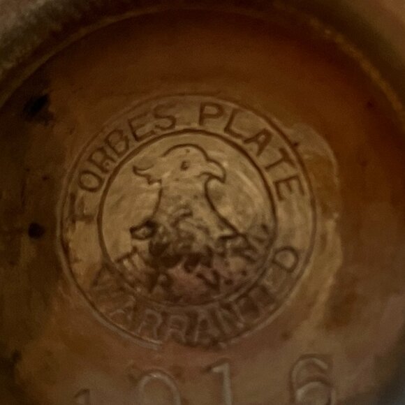 1920's Art Deco Forbes Warranted Creamer and Sugar Pattern 1016 - Picture 9 of 11